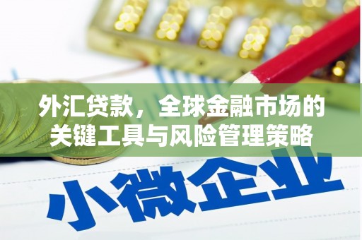 徽县外汇贷款，全球金融市场的关键工具与风险管理策略