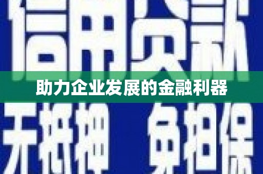 徽县助力企业发展的金融利器