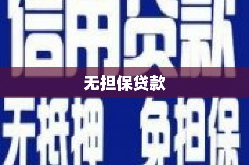徽县无担保贷款