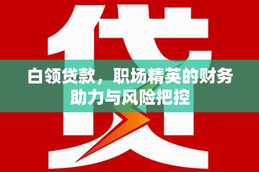 徽县白领贷款，职场精英的财务助力与风险把控